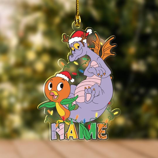Discover Orange Bird and Figment Dragon Hologram Ornament/Orange Bird Ornament/Disney Figment Ornament/Disney Orange Bird Figment Ornament OHXP19