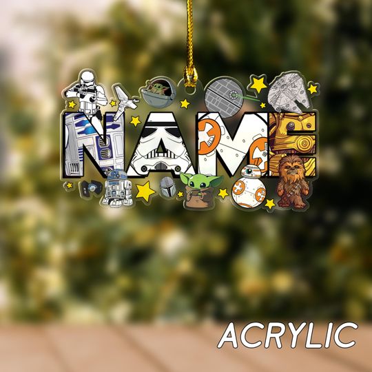 Discover Personalized Star Wars Disney Christmas Ornament/Galaxy's Edge Family Christmas Tree Hanging Decor/Star Wars Baby Christmas Gifts OGXM17