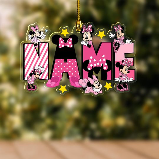 Discover Personalized Disney Mickey and Friends Christmas Ornament, Mickey Mouse Ornament Hanging, Disney Christmas Decor SL3203