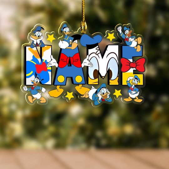 Discover Personalized Disney Mickey and Friends Christmas Ornament, Mickey Mouse Ornament Hanging, Disney Christmas Decor SL3203
