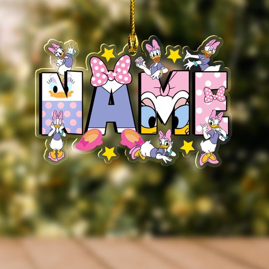 Discover Personalized Disney Mickey and Friends Christmas Ornament, Mickey Mouse Ornament Hanging, Disney Christmas Decor SL3203