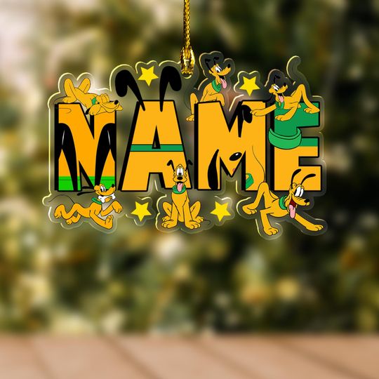 Discover Personalized Disney Mickey and Friends Christmas Ornament, Mickey Mouse Ornament Hanging, Disney Christmas Decor SL3203