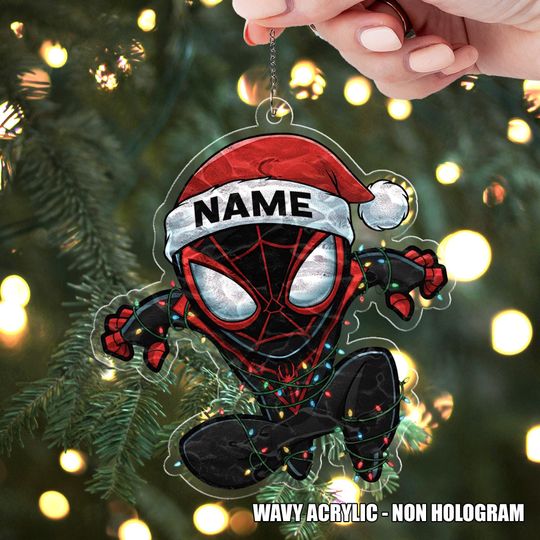 Discover Personalized Spidey And His Amazing Friends Ornament, Christmas Name Spiderman Ornament, Baby Name Keepsake, Christmas Tree Decor AXJW05