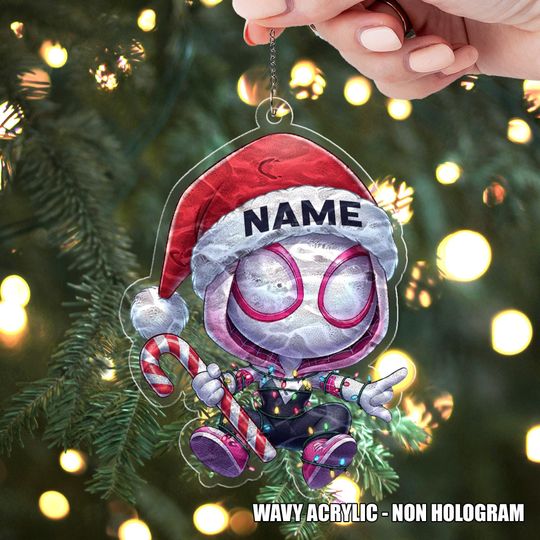 Personalized Spidey And His Amazing Friends Ornament, Christmas Name Spiderman Ornament