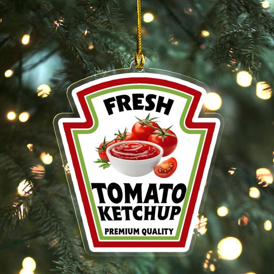 Discover Custom Name Condiments Ornament, Tomatoes Ketchup Ornament, Mayonnaise Ornament, 2025 Christmas Ornament AXKK30