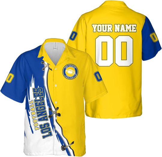 Discover Personalized Los Angeles Football Team Rams Hawaiian Shirts for Men, Gift for Fan