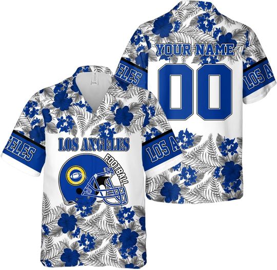 Discover Personalized Los Angeles Football Team Rams Hawaiian Shirts for Men, Gift for Fan