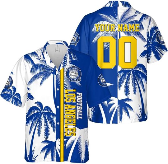 Discover Personalized Los Angeles Football Team Rams Hawaiian Shirts for Men, Gift for Fan