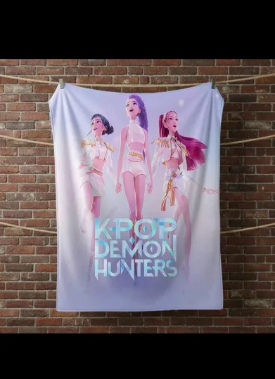 Discover KPop Demon Hunters 30"x40" XS Throw Blanket Travel Kids Office  Pastel New