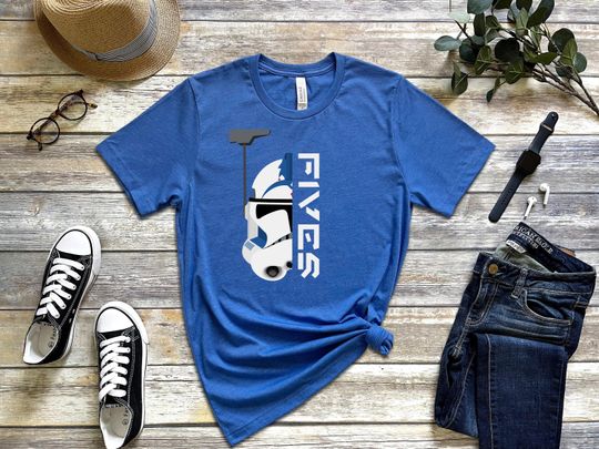Fives Helmet and Name T-Shirt | Star Wars | 501st | The Clone Wars | PrintsbyPorkins