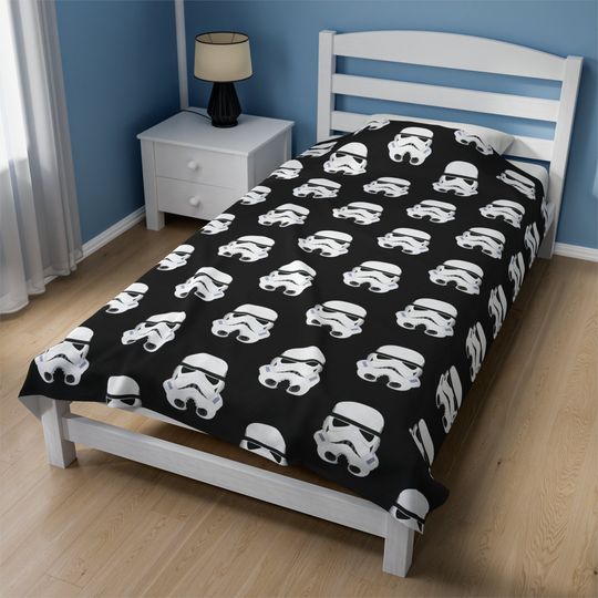 Stormtrooper Plush Blanket, Star Wars Fleece Blanket, PrintsbyPorkins