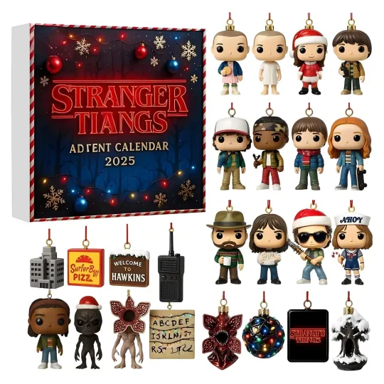 Countdown Stranger Things Advent Calendar 2025 24 Days Festive-2D Flat Blind Box