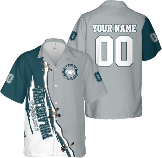 Discover Personalized Philadelphia Football Team Eagles Hawaiian Shirts for Men, Gift for Fan