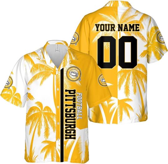 Discover Personalized Pittsburgh Football Team Steeler Hawaiian Shirts for Men, Gift for Fan