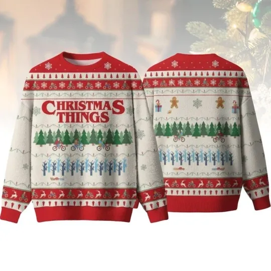 Discover Christmas Things Ugly Christmas Sweater – Fun TV Show Holiday Gift for All