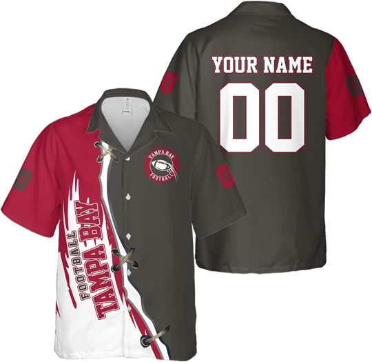 Personalized Tampa Bay Football Team Buccaneers Hawaiian Shirts for Men, Gift for Fan