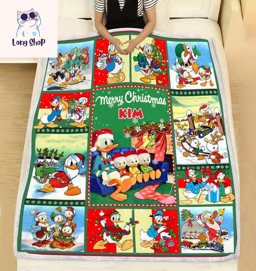 Discover Personalized Donald Duck Blanket, Donald Duck Fleece Blanket, Baby Throw Blanket, Baby Shower Blanket, Christmas Gift