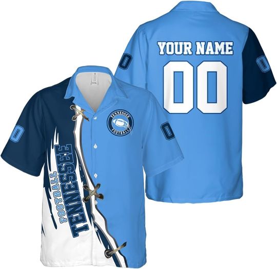 Discover Personalized Tennessee Football Team Titans Hawaiian Shirts for Men, Gift for Fan