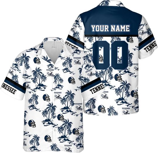 Discover Personalized Tennessee Football Team Titans Hawaiian Shirts for Men, Gift for Fan