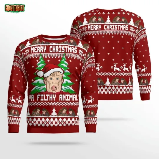 Home Alone Merry Christmas Ya Filthy Animal Ugly Sweater