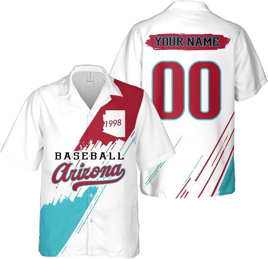 Discover Personalized Arizonna Baseball Team Diamondbacks Hawaiian Shirts for Men, Gift for Fan