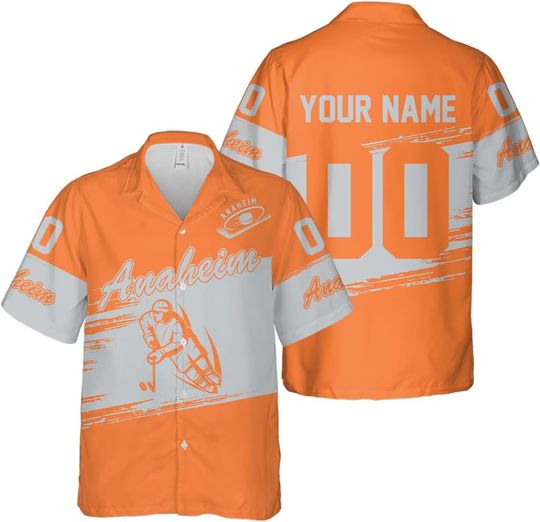 Discover Personalized Anaheim Hockey Team Ducks Hawaiian Shirts for Men, Gift for Fan