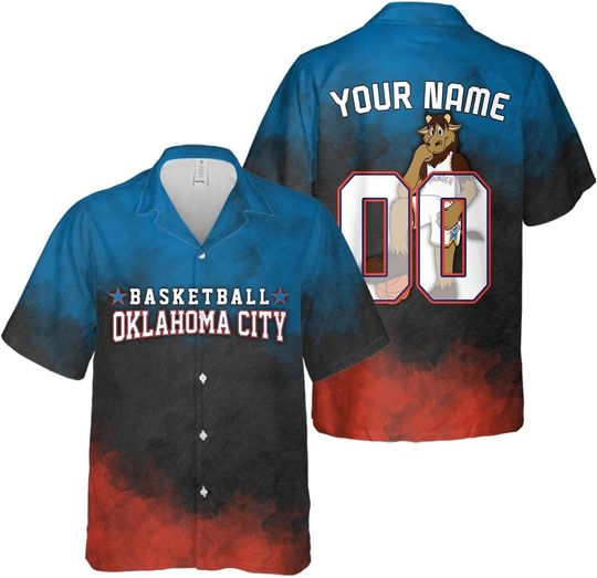 Discover Personalized Oklahoma Basketball Team City Thunder Hawaiian Shirts for Men, Gift for Fan