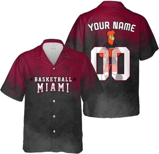 Discover Personalized Miami Basketball Team Heat Hawaiian Shirts for Men, Gift for Fan