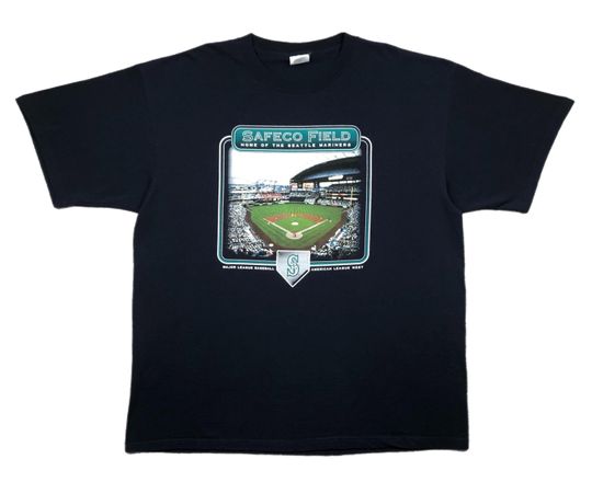 Discover Vintage 2002 Seattle Mariners Safeco Field Graphic T-Shirt (XXL)