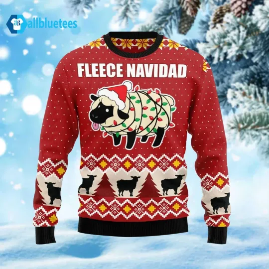 Discover Fleece Navidad Ugly Christmas Sweater – Funny Holiday Pun Xmas Jumper