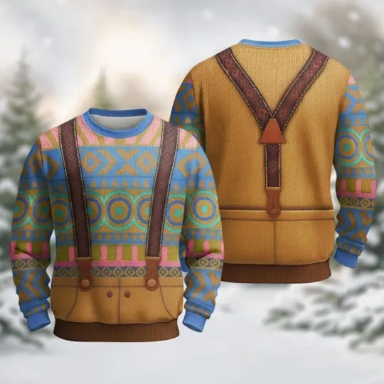 Discover Disney Wandering Oaken Christmas Ugly Sweater, Frozen Lovers Ugly Sweatshirt, Di