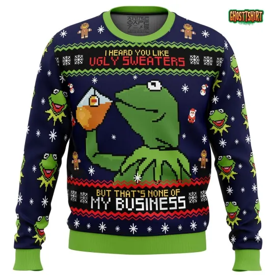 K the frog Ugly Christmas Ugly Sweater