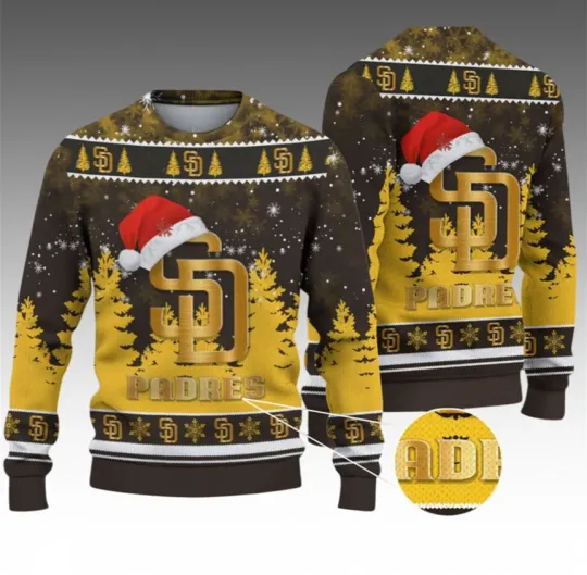 Discover Christmas SD Padres Ugly Christmas Sweater