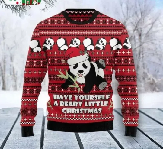 Discover Panda Ugly Christmas Sweater