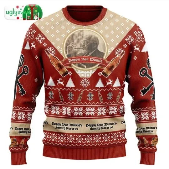 Discover Pappy Van Winkles Christmas Ugly Sweater