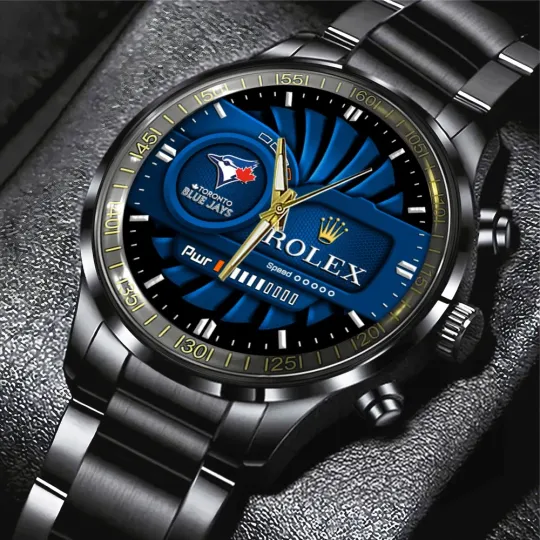 Discover Toronto Blue Jays Stainless Steel Band Watch