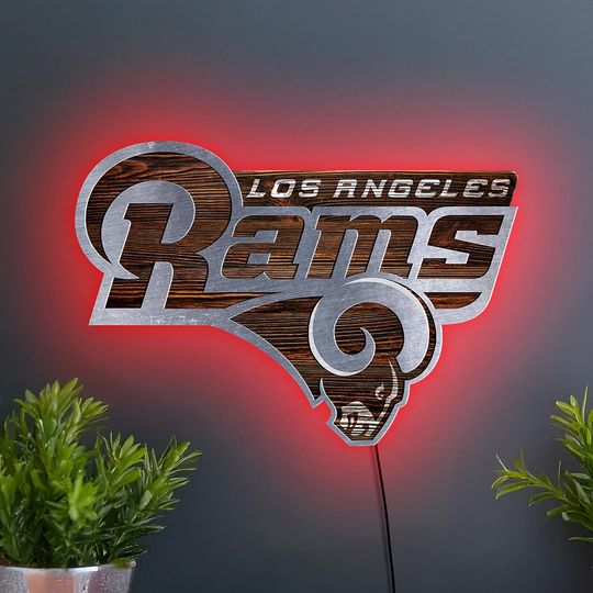Discover Los Angeles Rams neon sign, Los Angeles Rams logo art, LA Rams neon sign, LA Rams gift, Football team sign decor, Los Angeles Rams art decor