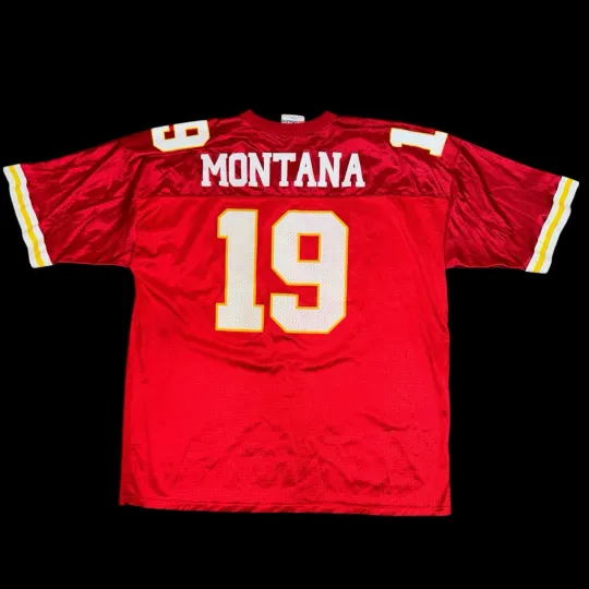 Discover Kansas City Chiefs Joe Montana 90s Football Wilson Jersey