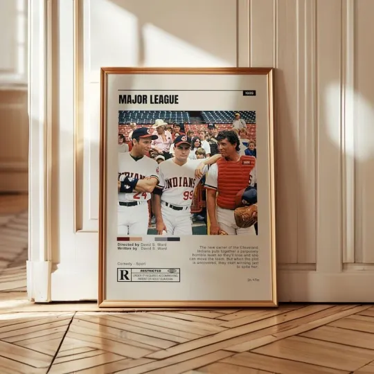 Discover Major League Baseball Movie Poster - 80s Sports Film Wall Art