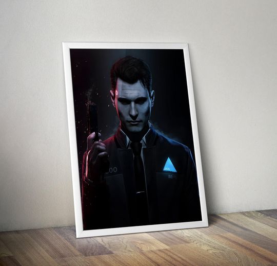 Discover Detroit Become Human Poster Connor Wall Decor Gaming Art Vertical Print Room Decor
