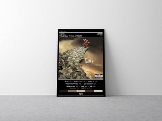 Korn Follow the Leader Poster - Rock Music Album Cover Wall Decor