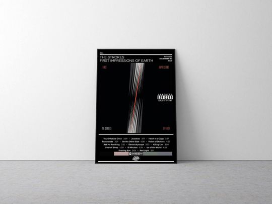 Discover The Strokes Poster First Impressions of Earth Music Wall Decor