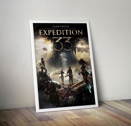 Discover Clair Obscur: Expedition 33 Poster | Clair Obscur Expedition 33 Video Game Poster | Gaming Poster | Game Poster | Gamer Poster | Wall Decor