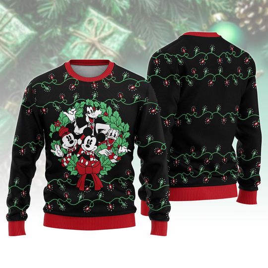 Discover Mickey Ugly Christmas Sweater, Mickey And Friends Xmas Sweater, Disney Mickey Family Christmas Trip Shirt, Christmas Gift For Men Women