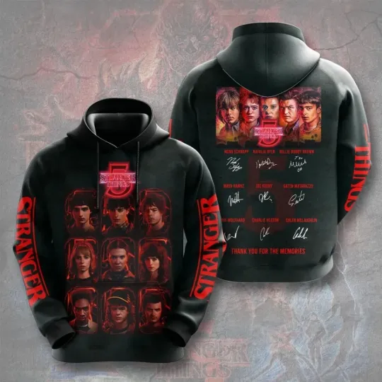 Stranger Things 3D Apparel Hoodie