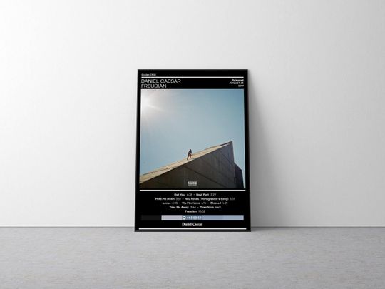 Discover Daniel Caesar Freudian Music Poster Album Cover Wall Decor Vertical Poster