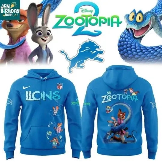 Discover Detroit Team Zootipiaaa 2025 3d Hoodie, AOP