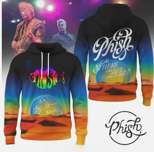 Discover Phish At Sphere Tour 2026 Hoodie 3D