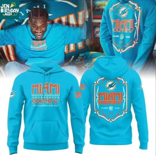 Discover new, Miami city Dolphin In Madrid 2025 The Madridista Hoodie 3D
