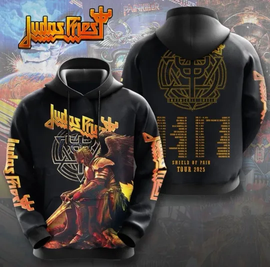 Judas Priest 3D Hoodie Tour 2025